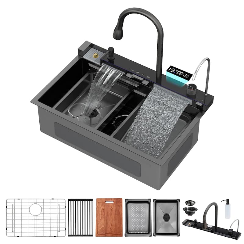 30" Drop-In 16 Gauge Single Bowl Stainless Steel Kitchen Sink - 30'' x 19'' x 9''