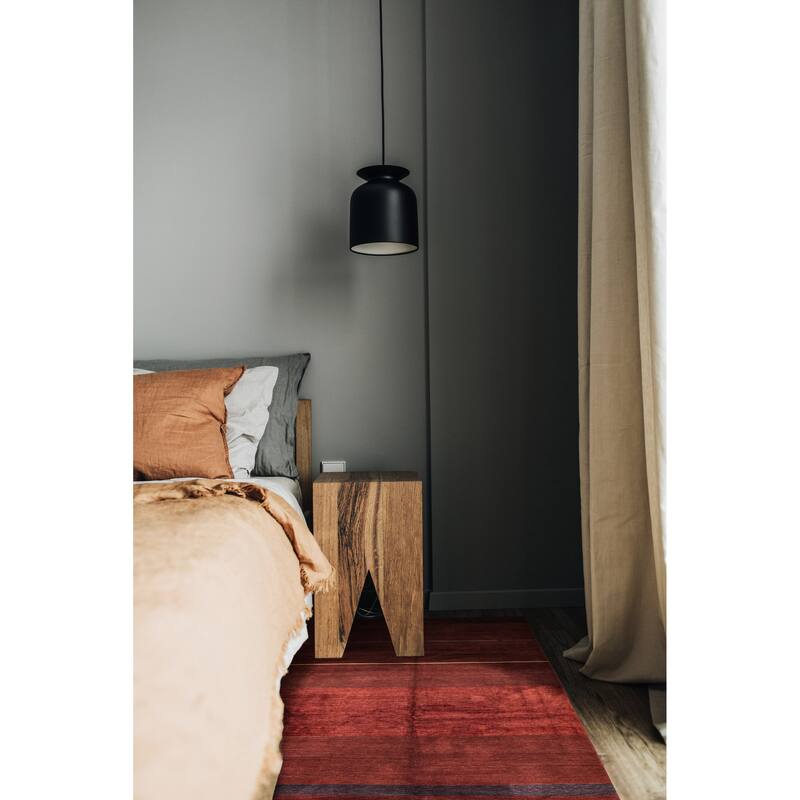 ECARPETGALLERY Hand-knotted Opulence Red Silk, Wool Rug - 8'0 x 10'0