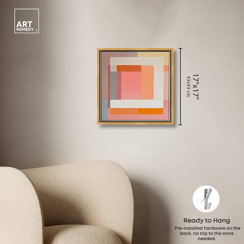 Minimal Color Blocks I Canvas by Art Remedy
