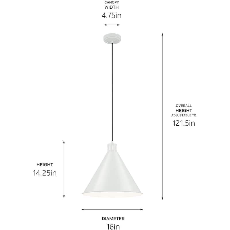 Kichler 52177 Zailey 16" Wide Pendant