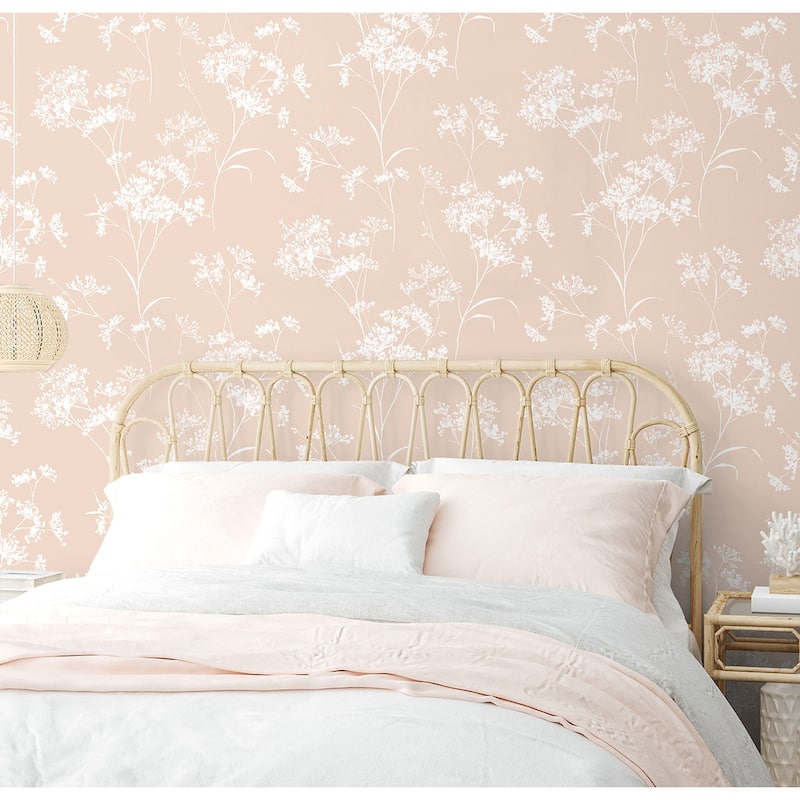 Luxe Haven Floral Mist Peel and Stick Wallpaper