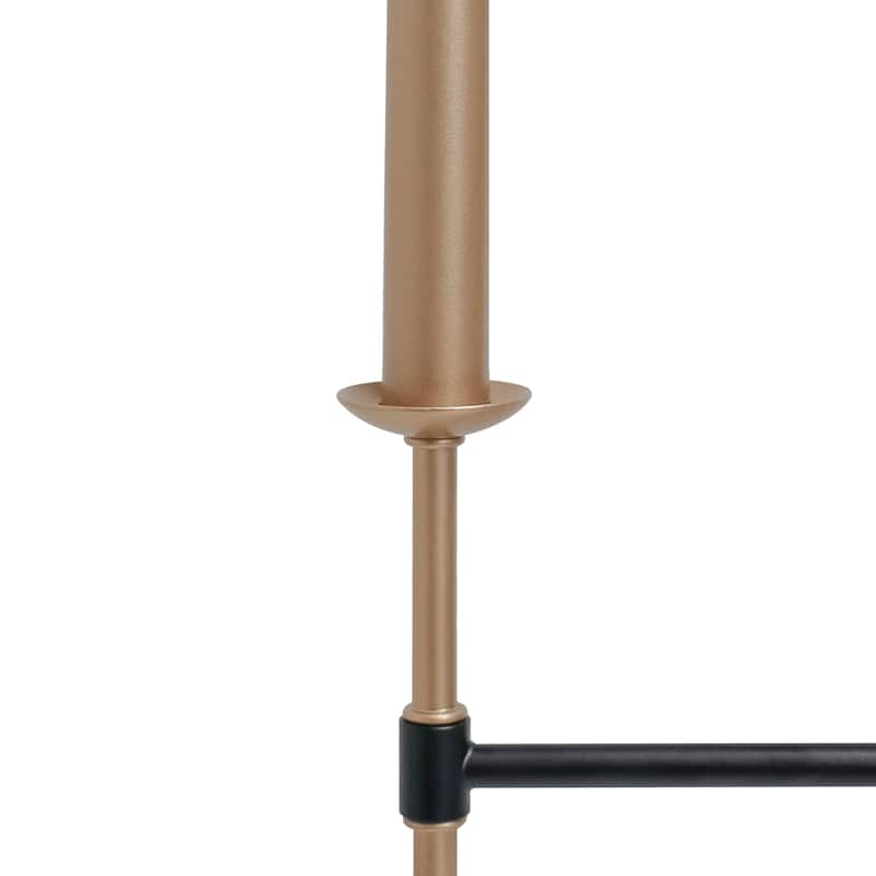 Oversized Modern Transitional 8-Light Black Bronze Linear Island Dining Chandelier - 48.4"W x 11.8"D x 36.3" - 69.5"H