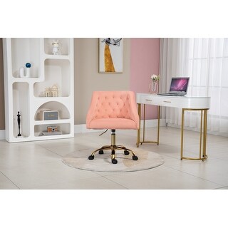 Velvet Fabric Desk Chair For Home Office - Bed Bath & Beyond - 39631476