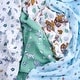 preview thumbnail 4 of 3, aden + anais essentials cotton muslin swaddle blanket 4 pack toy story