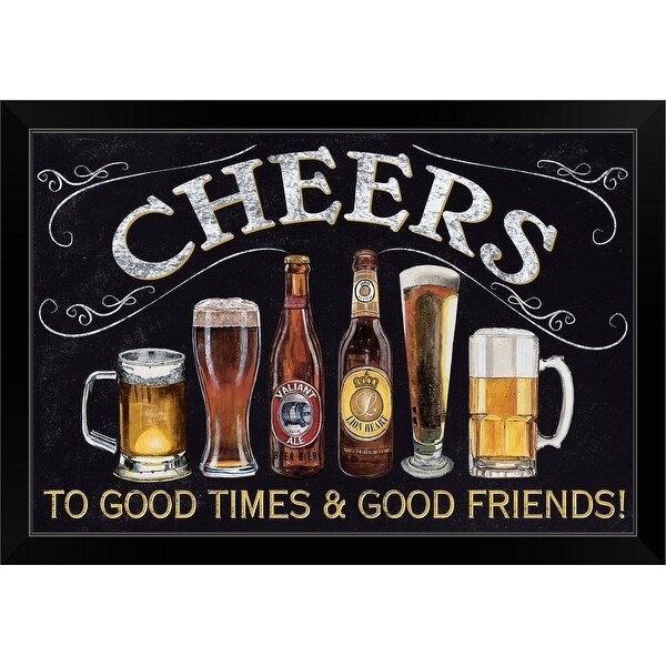 Debbie DeWitt Economy Framed Print with Standard Black Frame entitled Cheers!
