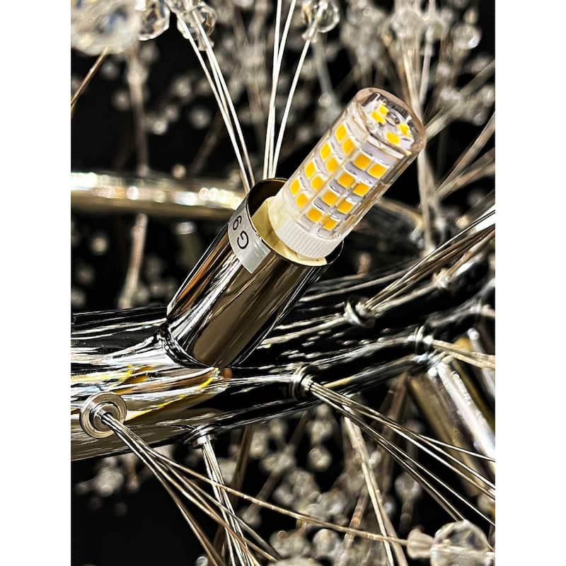Crystal Chandelier 38" Firework Lighting Starburst Pendant light