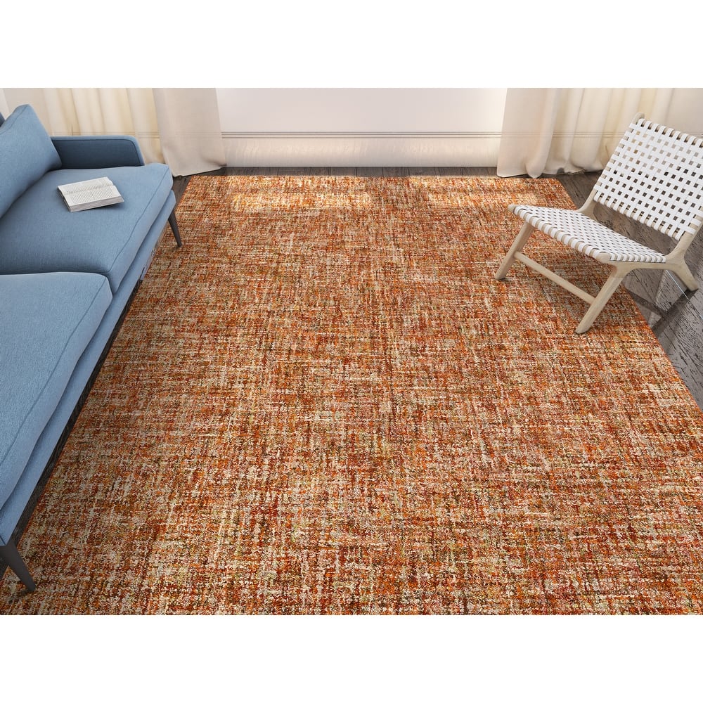 Addison Winslow Active Solid Wool and Viscose Area Rug