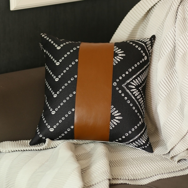 Leather pillows shop for sale