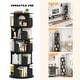 preview thumbnail 79 of 102, 4/5/6 Tiers Round Rotating Bookcase, Revolving Floor Standing Bookshelf Corner Organizer Display