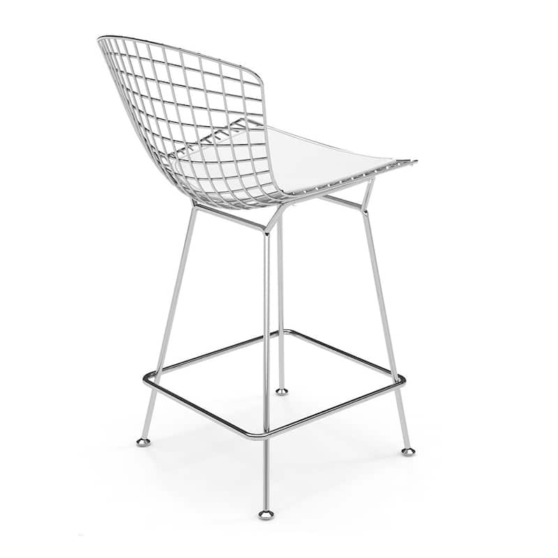 WIRE METAL Bertoia Counter Stool (26") Set of 2 - 39"Hx20.5"Wx23"D