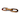 Tayla Large Black-Brown Wood Chain Link - 9.5L x 2.0W x 21.0H