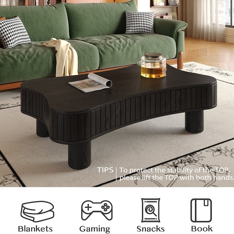 Rustic Lift Top Coffee Table with Hidden Storage