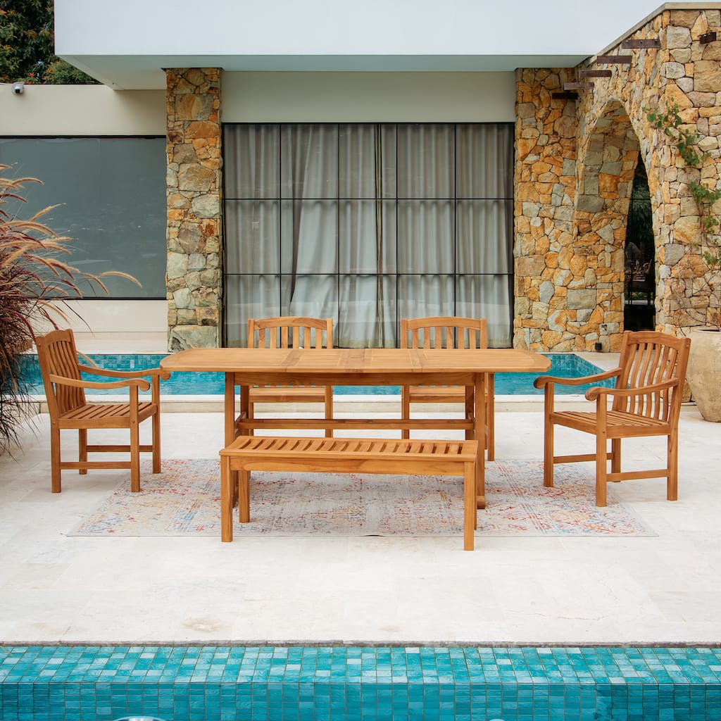 Cambridge Casual Sherwood 6-Piece Teak Outdoor Dining Set