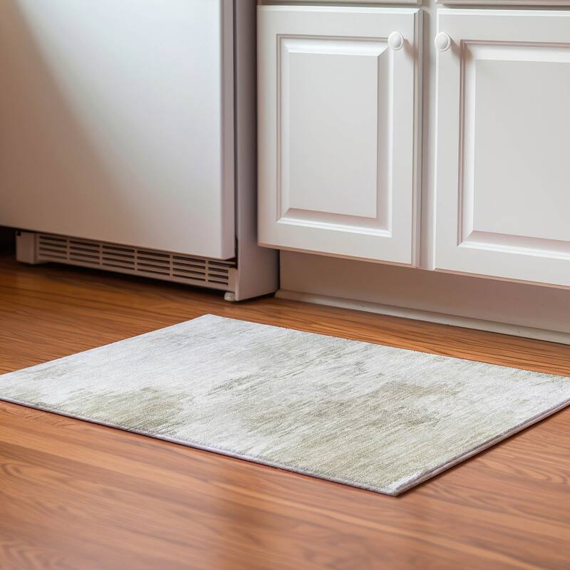 Premium Washable Super Soft Watercolor Mayfield Rug - Ivory - 1' 8" x 2' 6"