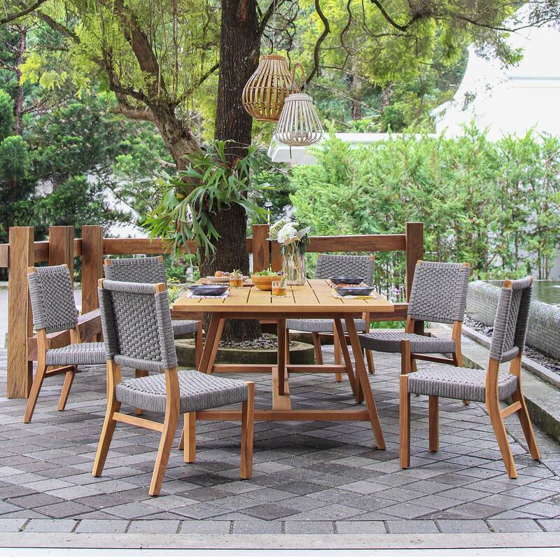 Cambridge Casual Zephyr 7-piece Teak Outdoor Dining Set