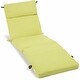 preview thumbnail 8 of 12, Blazing Needles 72-inch All-weather Outdoor Chaise Lounge Cushion Lime