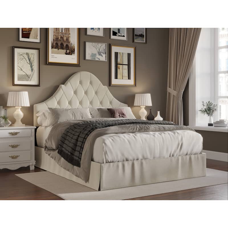 Isabella Tufted Upholstered Panel Bed