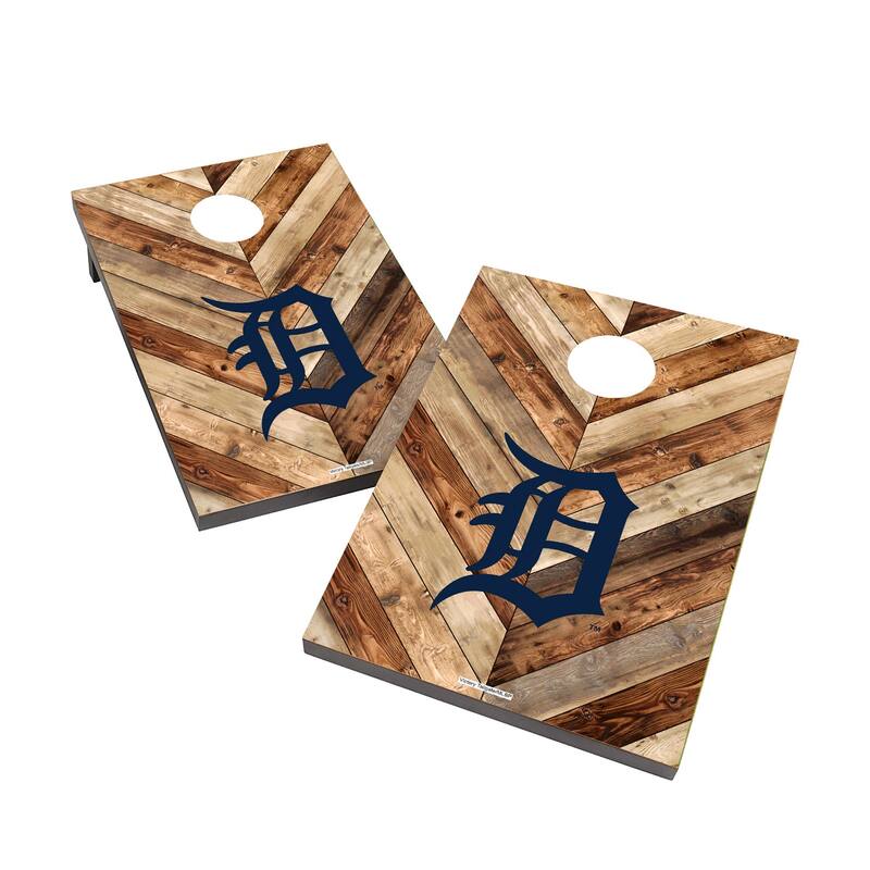 Detroit Tigers 2x4 MLB Cornhole Bag Toss - Include Case & Lights