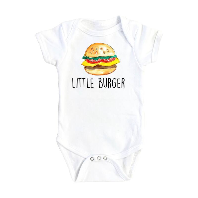 Little Burger - Baby Boy Girl Clothes Infant Bodysuit Funny Cute Newborn - Pink - 0-3M