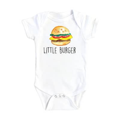 Little Burger - Baby Boy Girl Clothes Infant Bodysuit Funny Cute Newborn