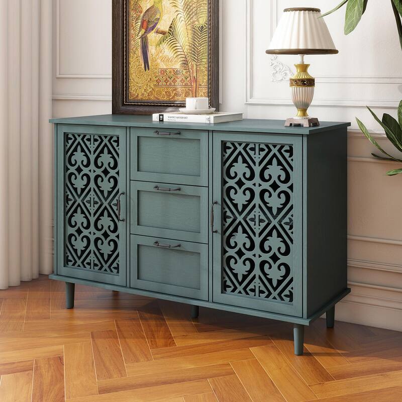 Accent Storage Cabinet with 2 Doors and 3 Drawers