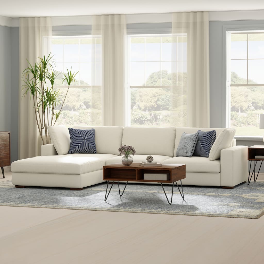 WYNDENHALL Roscoe Left-Facing Sectional in Tightly Woven Performance Fabric