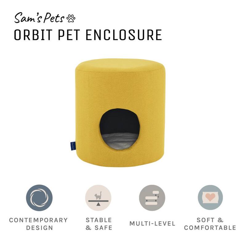 Orbit 15.75'' Pet enclosure In Yellow - 15.75