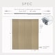 preview thumbnail 21 of 77, GoDear Design 99.99% Blackout & Sheer Natural Woven Adjustable Sliding Panel Track Blinds, Vertical Blinds, 45.8"- 86" W x 96" L