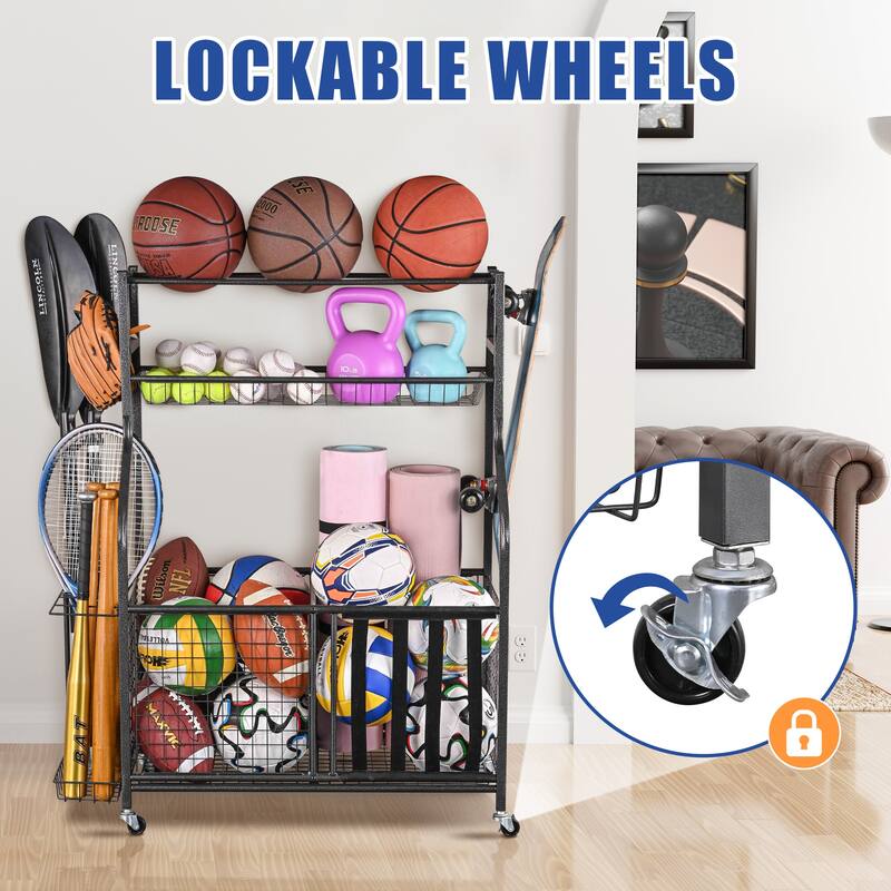 Sport Rack Sports Equipment Garage Organizer Sport Storage