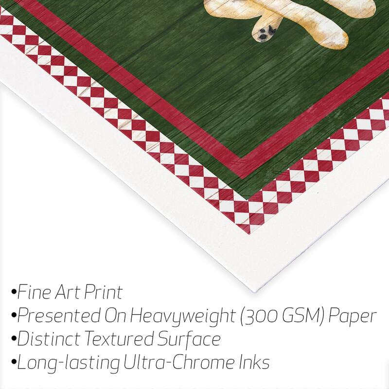 Santa's Little Helper II Fine Art Paper Print by Andi Metz - Multi - 24x24