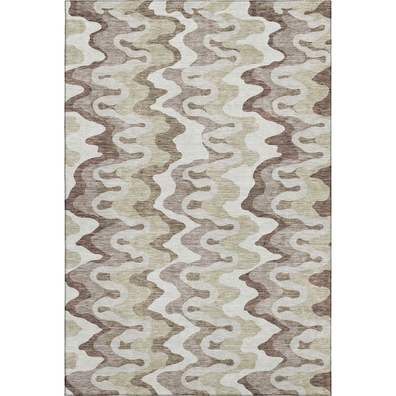 Premium Washable Super Soft Abstract Stripes Mayfield Rug