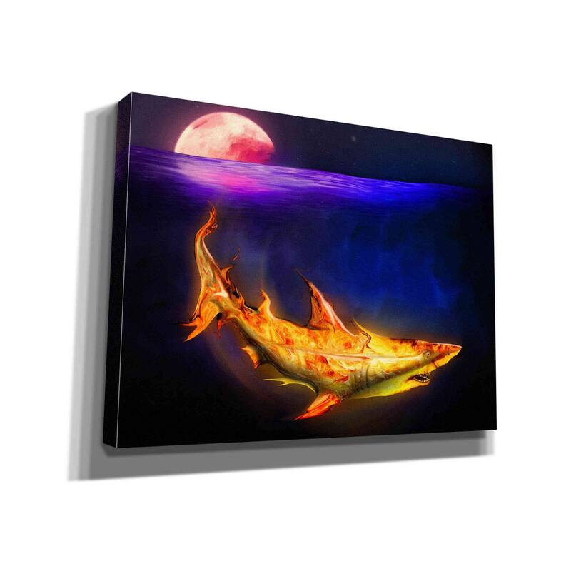 Epic Graffiti 'Mako Shark' by Michael StewArt, Canvas Wall Art