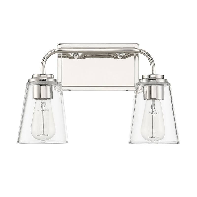Meridian M80043 2 Light 15" Wide Bathroom Vanity Light with Tapered