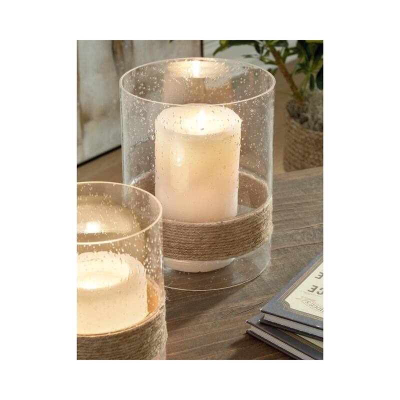 Eudocia Clear Candle Holder Set of 2