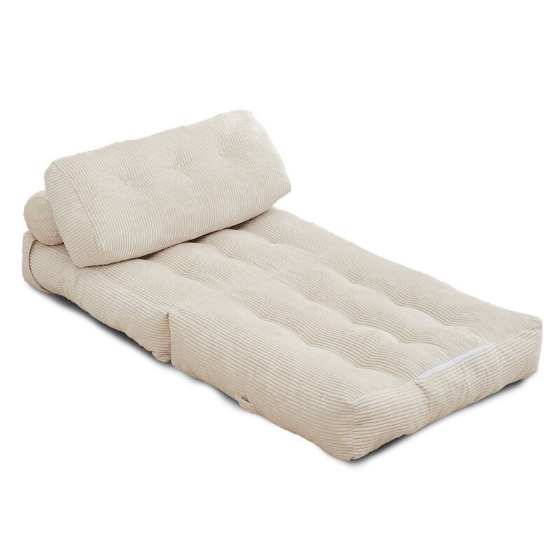 Mixoy W32''/W50'' Corded Velvet Fabric Folding Floor Lazy Futon Sofa Bed
