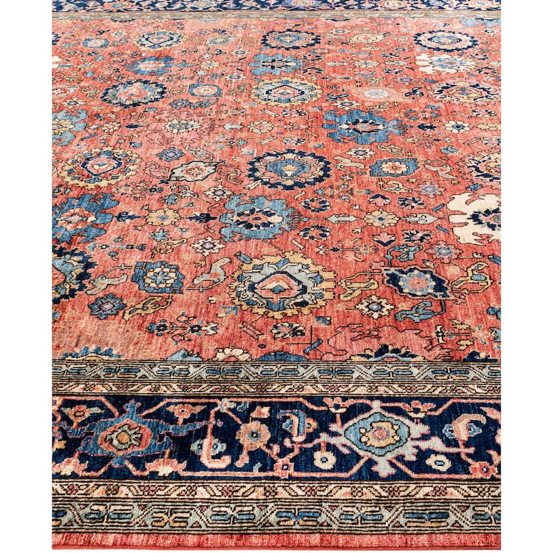 Serapi One-of-a-Kind Hand-Knotted Area Rug - Red - 9' 0" x 11' 10"