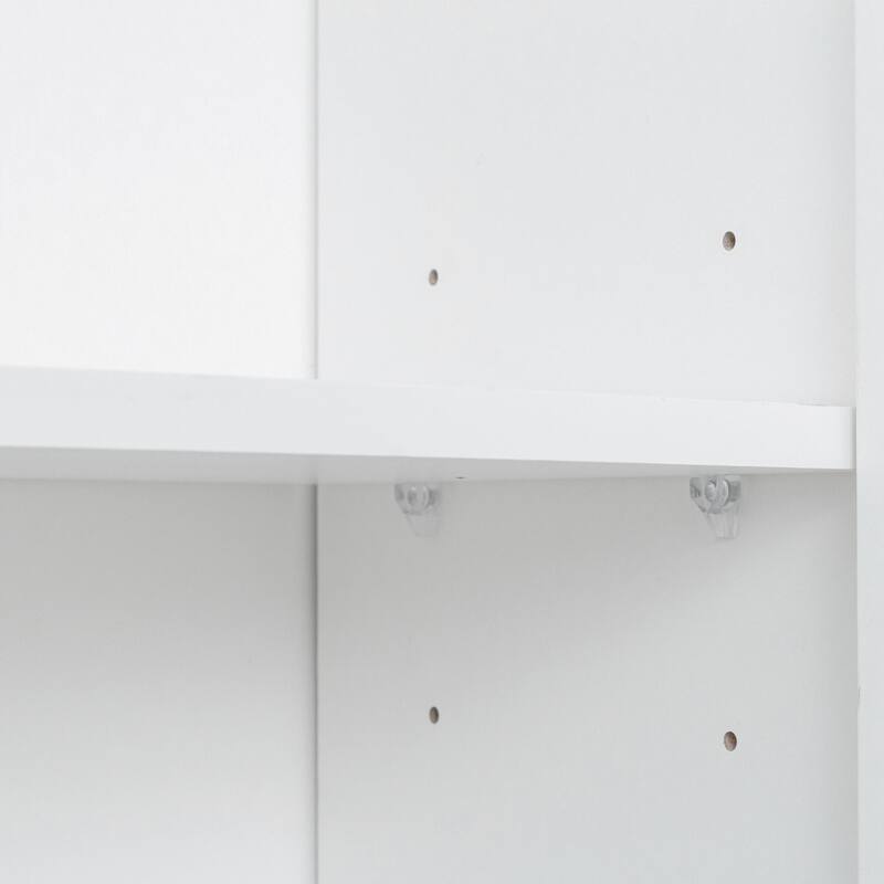 Classic 6 Door Design with Wooden Wardrobe with Drawers and Open Storage Space. for Bedroom Storage Cabinet Wardrobe