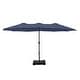 preview thumbnail 4 of 11, MAISON ARTS 15ft Double-Sided Patio Extra Large Twin Umbrella with Base Included
