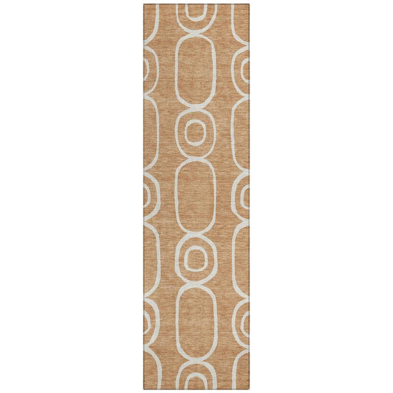 Machine Washable Indoor/ Outdoor Modern Vibe Chantille Rug