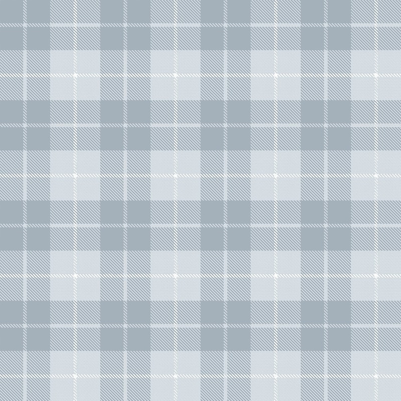 Galerie Wallcoverings Little Explorers 2 Twilled Tartan Non-woven Matte Wallpaper Roll - 33 feet x 21 inches - Blue