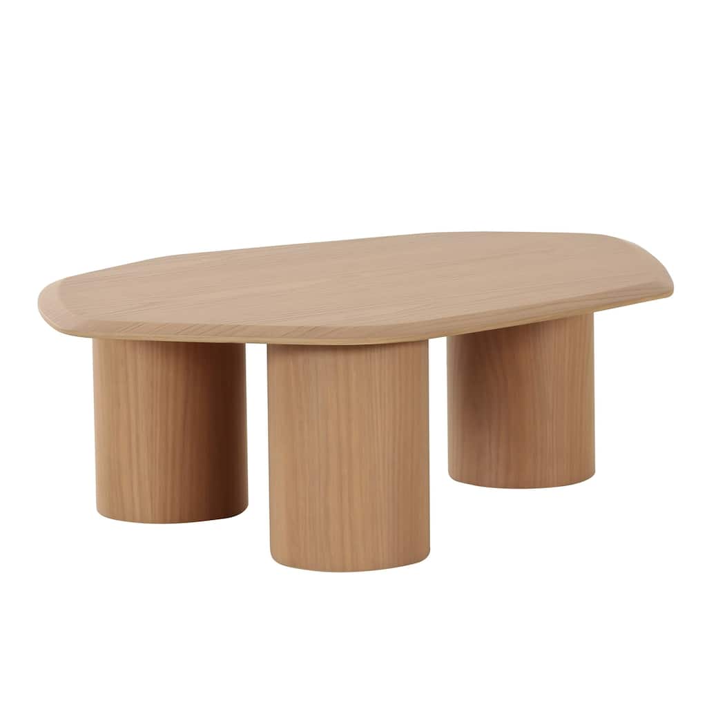 Modrest Seymour Modern White Oak Low Coffee Table