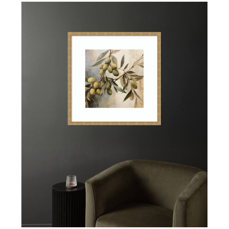 Kate and Laurel Olive Tree by The Creative Bunch Studio Framed Wall Art Print