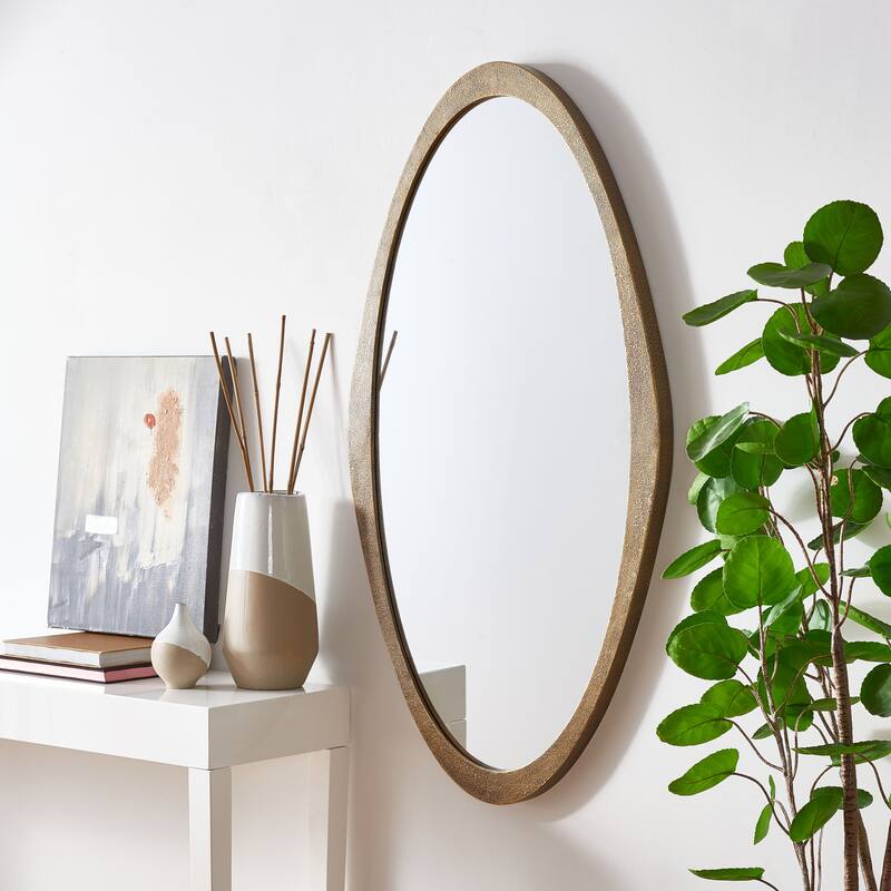 SAFAVIEH Shyanne 25 x 47-inch Oval Wall Mirror - 25"W x 2"D x 47"H - Copper - 25Wx2Dx47H