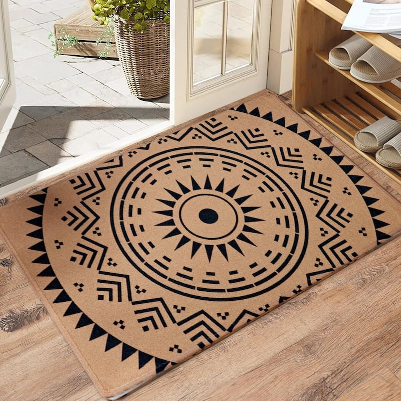 Javlergo Door Mat, Washable Indoor Outdoor Floor Doormat, 47.2" x 31.5"/28.7" x 16.9"