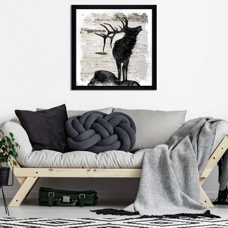 "Birchbark Elk" by Carol Robinson Print on Acrylic.