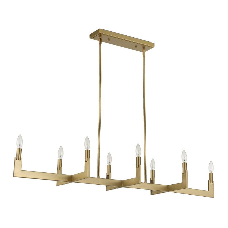 Uttermost Cordoba 8 Light Linear Chandelier - 51.5"W x 14.25"D x 8.5"H