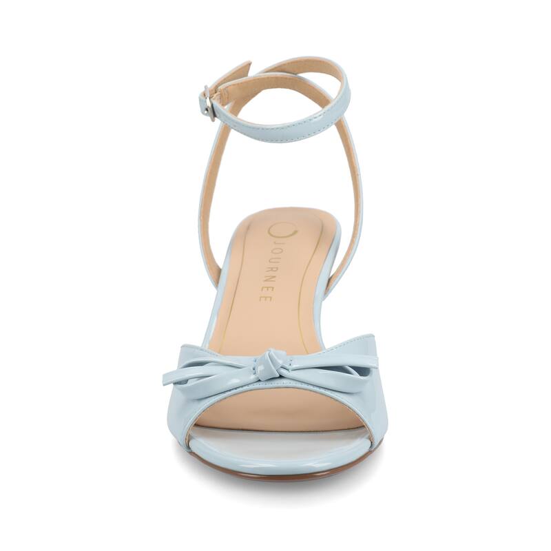 Journee Women's Jennifer Dress Sandals - Blue - 8