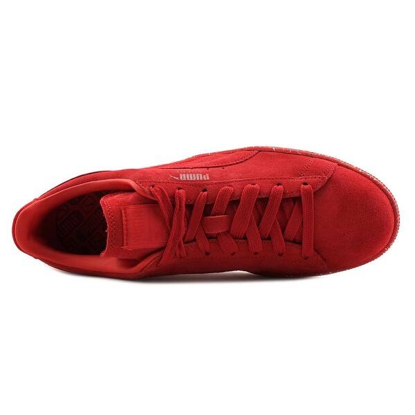 Shop Puma Suede Classic Multi Splatter Men Round Toe Suede Red Sneakers Overstock 17845725