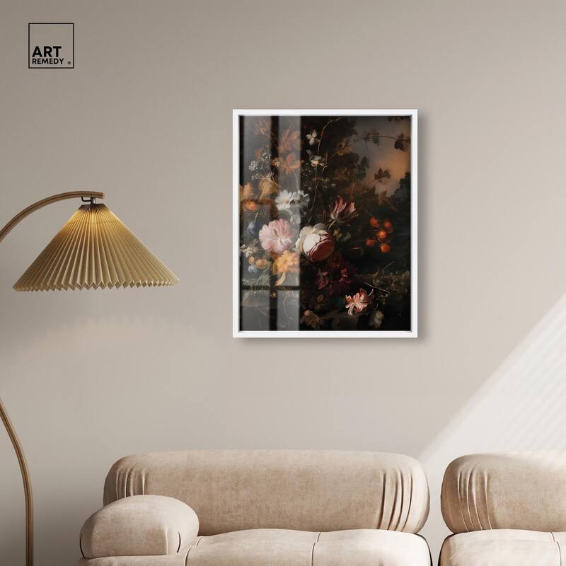 Shadowed Petal Secrets I Shadowbox by Art Remedy