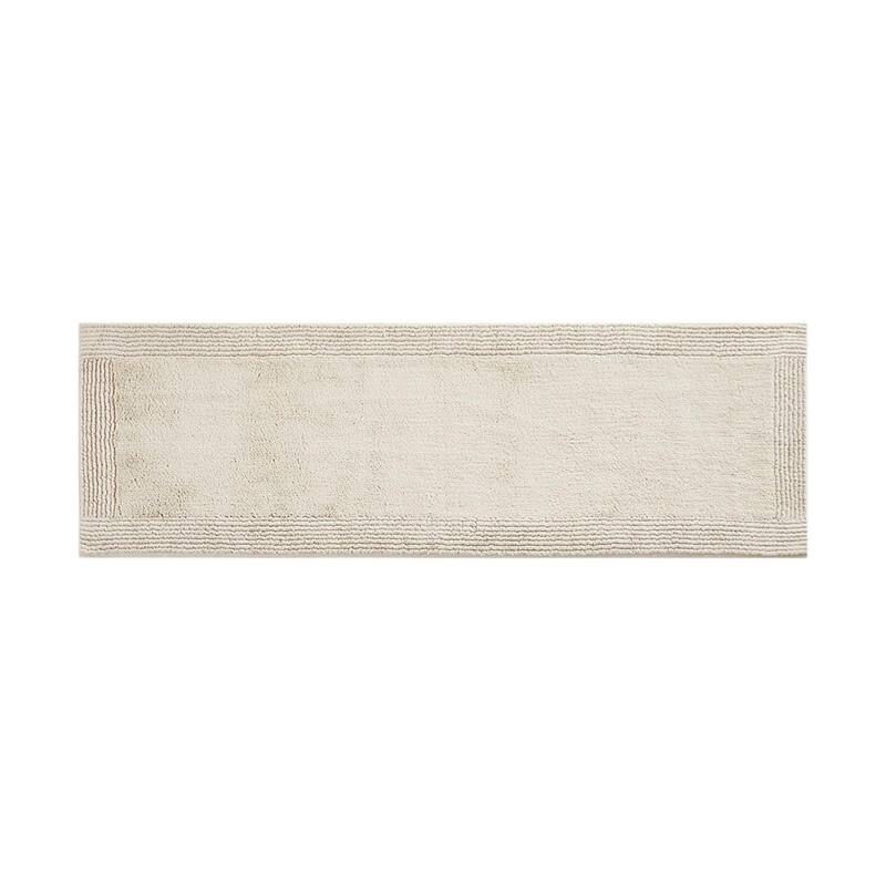 Cotton Tufted 3000 GSM Reversible Bath Rug - 24x72" - Natural
